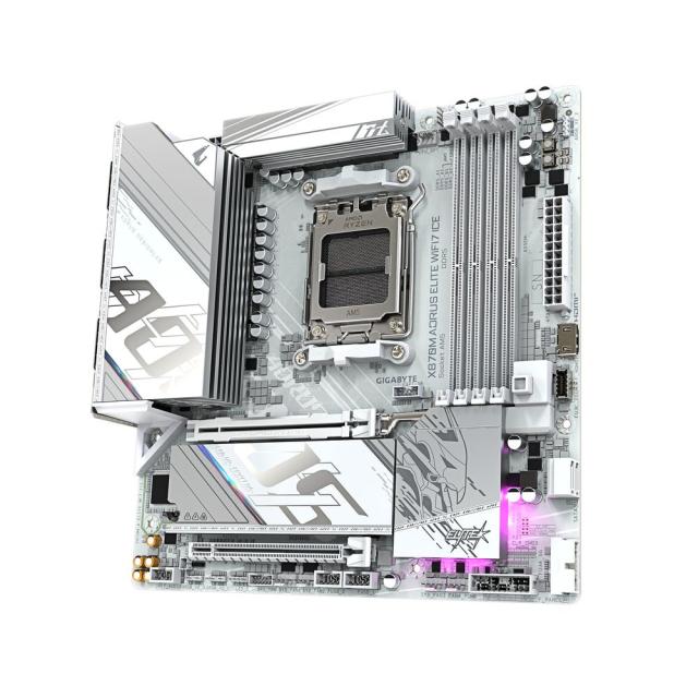 GIGABYTE｜ギガバイト GIGABYTE X870M AORUS ELITE WIFI7 ICE / Micro-ATX対応 マザーボード（ホワイト） X870M-AORUS-ELITE/WF返品種別B_3