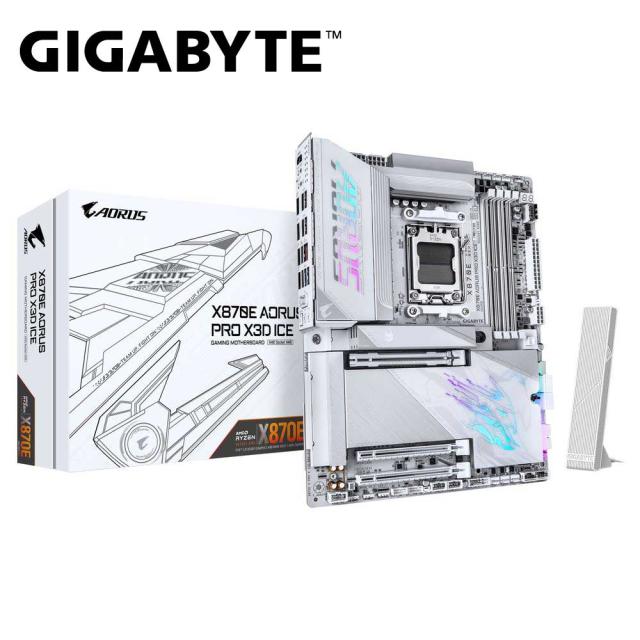 GIGABYTE｜ギガバイト X870EAPROXICE GIGABYTE X870E AORUS PRO X3D ICE マザーボード（ホワイト）[X870EAPROXICE] 返品種別B