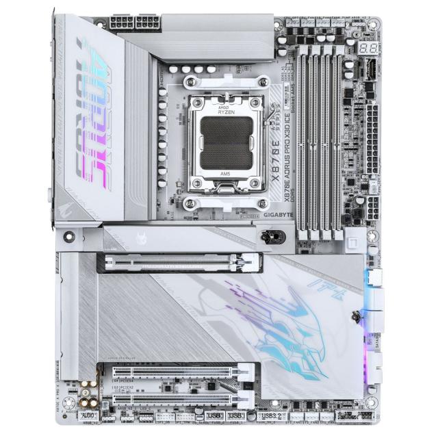 GIGABYTE｜ギガバイト X870EAPROXICE GIGABYTE X870E AORUS PRO X3D ICE マザーボード（ホワイト）[X870EAPROXICE] 返品種別B_2