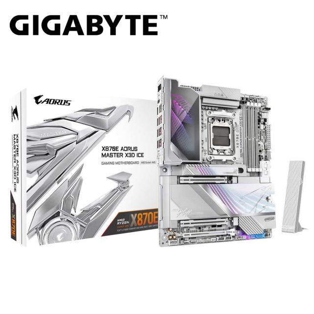 GIGABYTE｜ギガバイト X870EAMASTERXICE GIGABYTE X870E AORUS MASTER X3D ICE マザーボード（ホワイト）[X870EAMASTERXICE] 返品種別B