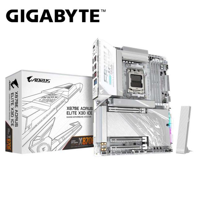 GIGABYTE｜ギガバイト X870EAELITEXICE GIGABYTE X870E AORUS ELITE X3D ICE マザーボード（ホワイト）[X870EAELITEXICE] 返品種別B