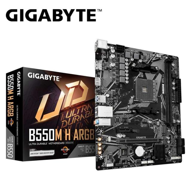 GIGABYTE｜ギガバイト B550MHARGB GIGABYTE B550M H ARGB マザーボード（ブラック）[B550MHARGB] 返品種別B