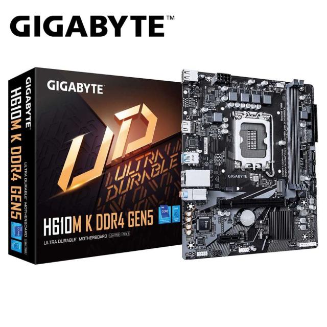 GIGABYTE｜ギガバイト H610M-K-DDR4-GEN5 GIGABYTE H610M K DDR4 GEN5 マザーボード（ブラック）[H610MKDDR4GEN5] 返品種別B