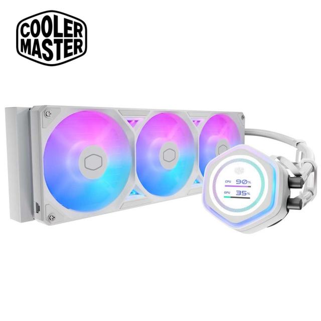 Cooler Master｜クーラーマスター 水冷一体型CPUクーラー ML 360 Atmos II LCD White（ホワイト） MLX-D36M-A25SZ-LW返品種別B