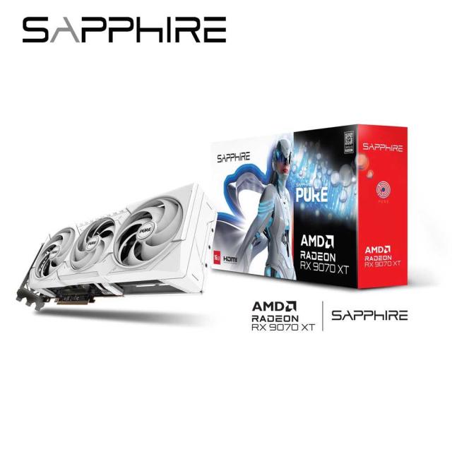 SAPPHIRE｜サファイア SAPPHIRE PURE Radeon RX 9070 XT GAMING OC 16GB グラフィックゲーム盤（白いこと）  PURERX9070XT16GB返品カテゴリー化B