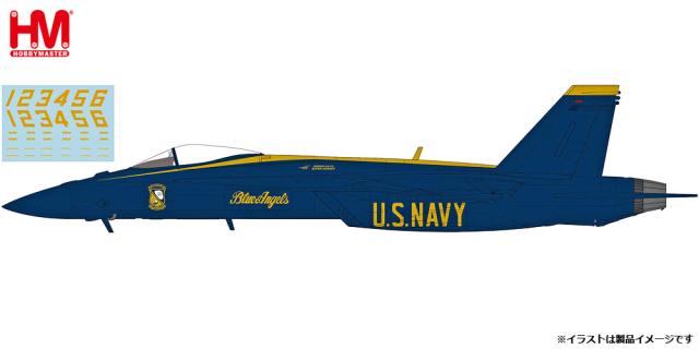 ホビーマスター 1/72 F/A-18E スーパーホーネット ”ブルーエンジェルス 2021 1-6番機 デカール付属版”【HA5121B】塗装済完成品 返品種別B