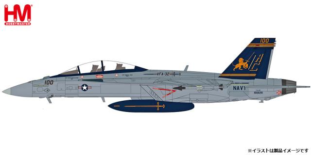 ホビーマスター 1/72 F/A-18F スーパーホーネット ”VFA-32 ファイティング・ソードマン 2023”【HA5137】塗装済完成品  返品種別B