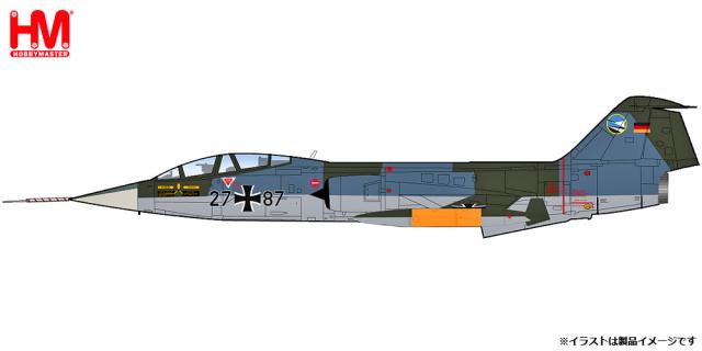 ホビーマスター 1/72 TF-104G スターファイター “西ドイツ空軍 第74戦闘航空団 メルダース 1970”【HA1077】塗装済完成品  返品種別B