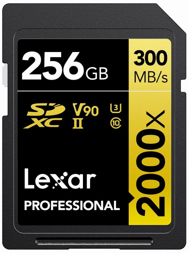 Lexar｜レキサー LSD2000256G-BNNNJ SDXCカード 256GB 2000x UHS-II U3 V90[LSD2000256GBNNNJ] 返品種別B