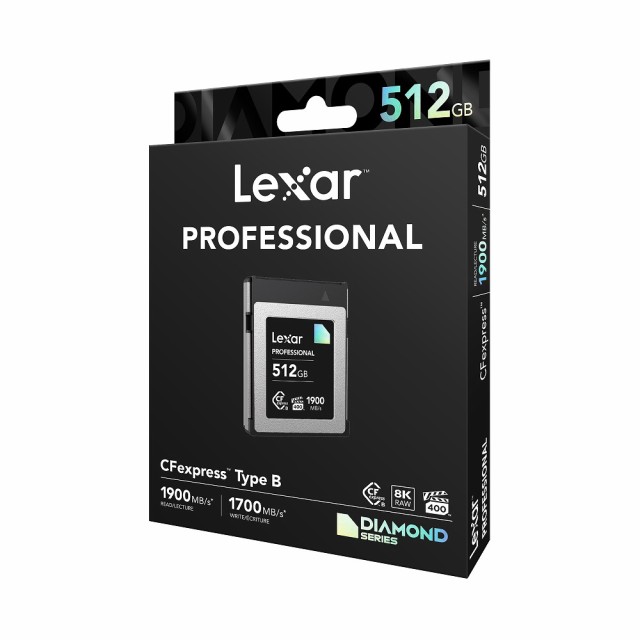 Lexar（レキサー） LCXEXDM512G-RNENJ CFexpressカード Type-B 512GB DIAMOND[LCXEXDM512GRNENJ] 返品種別B