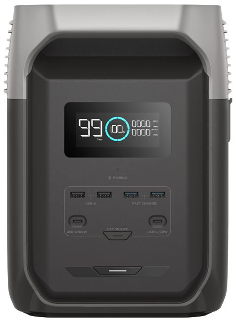 エコフロー ポータブル電源 1536Wh ACコンセント6口　USBーC出力搭載 EcoFlow Delta 3 1500 EFDELTA1500JPBCBOX返品種別B_1