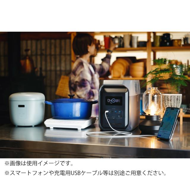 エコフロー ポータブル電源 1536Wh ACコンセント6口　USBーC出力搭載 EcoFlow Delta 3 1500 EFDELTA1500JPBCBOX返品種別B_9
