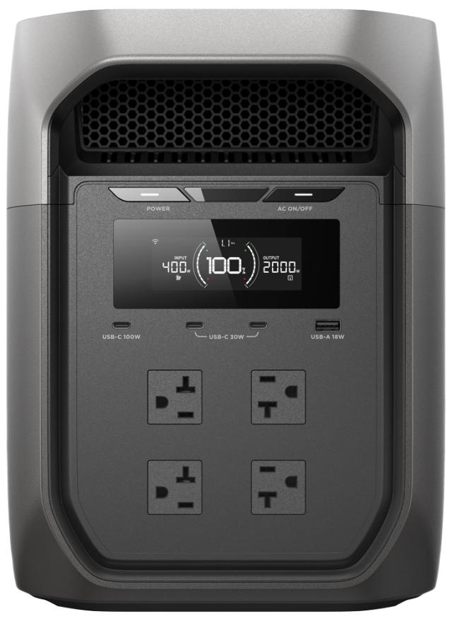 エコフロー EFD3M-G-JP-CBOX ポータブル電源 2048Wh ACコンセント4口 USB-C出力搭載EcoFlow DELTA 3 Max[EFD3MGJPCBOX] 返品種別B_1