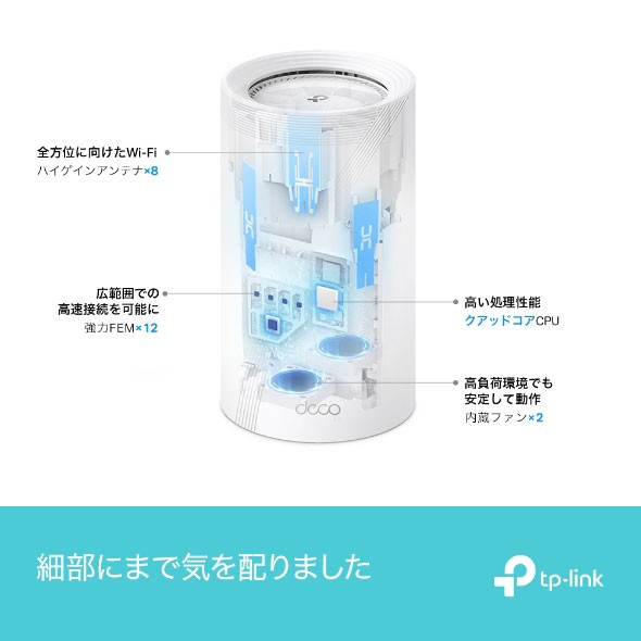 TP-Link Deco BE85 BE22000 Wi-Fi7ルーターIEEE80211beax