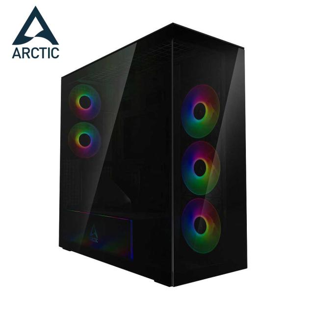 ARCTIC｜アークティック ACPCC00016A E-ATXマザーボード搭載可能 大容量64Lパノラマエアケース（ブラック）[ACPCC00016A] 返品種別B