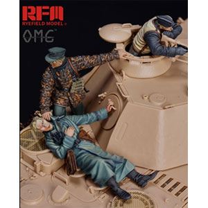 ライフィールドモデル 1/35 ドイツ戦車兵セット「銃弾に倒れた兵士」レジン製フィギュア3体入り【RFMOM35001】プラモデル  返品種別Bの通販は
