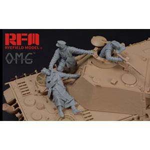 ライフィールドモデル 1/35 ドイツ戦車兵セット「銃弾に倒れた兵士」レジン製フィギュア3体入り【RFMOM35001】プラモデル  返品種別Bの通販は