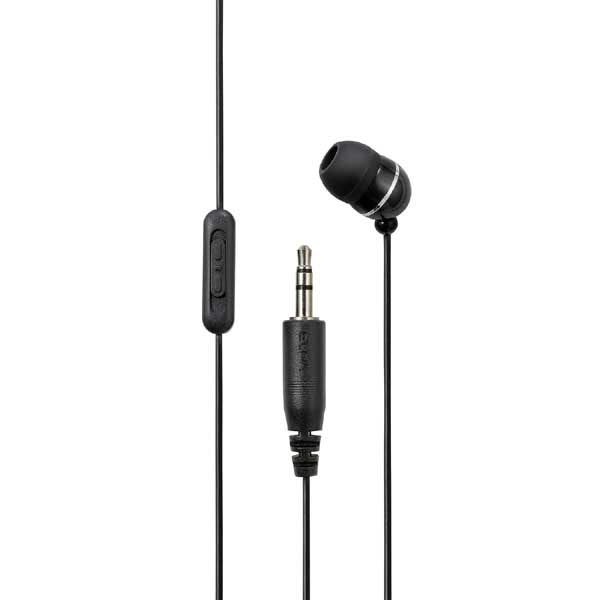ELPA RE-STV05 ダイナミック密閉型カナルイヤホン（ブラック）ELPA　地デジイヤホン　ボリューム付[RESTV05BK] 返品種別A