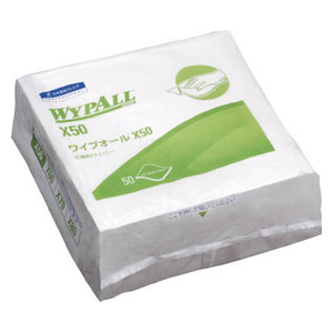 日本製紙クレシア 60550 ワイプオール　X50　4つ折り（薄手）（1ケース 50枚×18パック）[60550ニツポンセイシ] 返品種別B