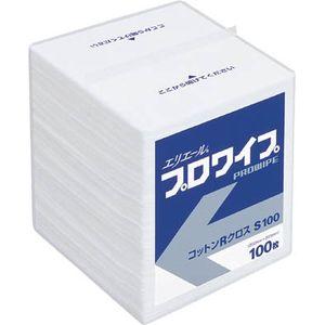 エリエール 623247 プロワイプ　コットンRクロス　S100　30パック入(3000枚)クリーンルーム用ウエス[623247エリエル] 返品種別B