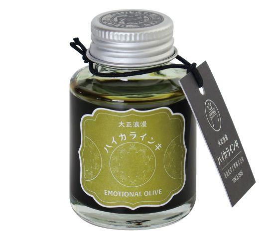 寺西化学工業 TRH-40ML-T70 万年筆インキ ギター 大正浪漫 ハイカラインキ（エモーショナルオリーブ）[TRH40MLT70] 返品種別A