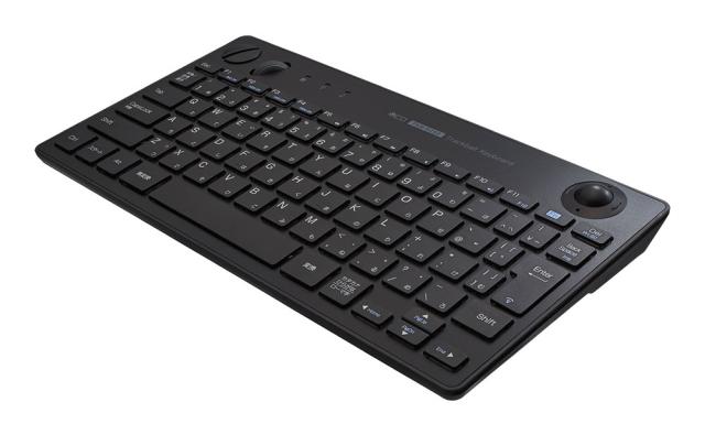 ナカバヤシ FKB-R252BK 無線トラックボールキーボード 日本語配列80キー(ブラック)[FKBR252BK] 返品種別A