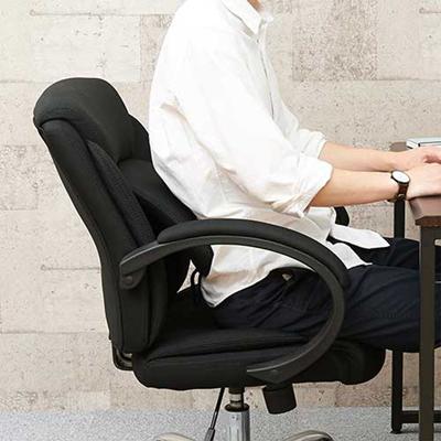 ナカバヤシ CCF-601-BK サポートクッションエグゼクティブチェア(ブラック)[CCF601BK] 返品種別A_7