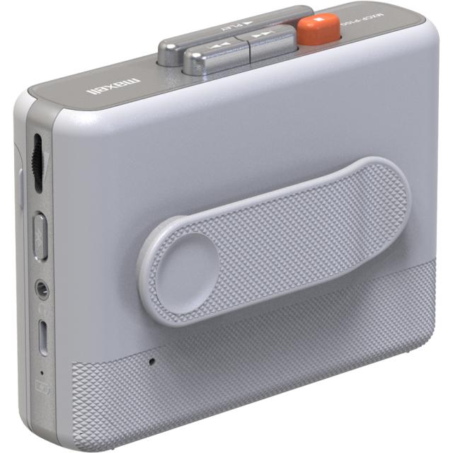 マクセル MXCP-P100WH Bluetooth送信対応 ワイヤレスポータブルカセットプレーヤー（ホワイト）maxell[MXCPP100WH] 返品種別A_2