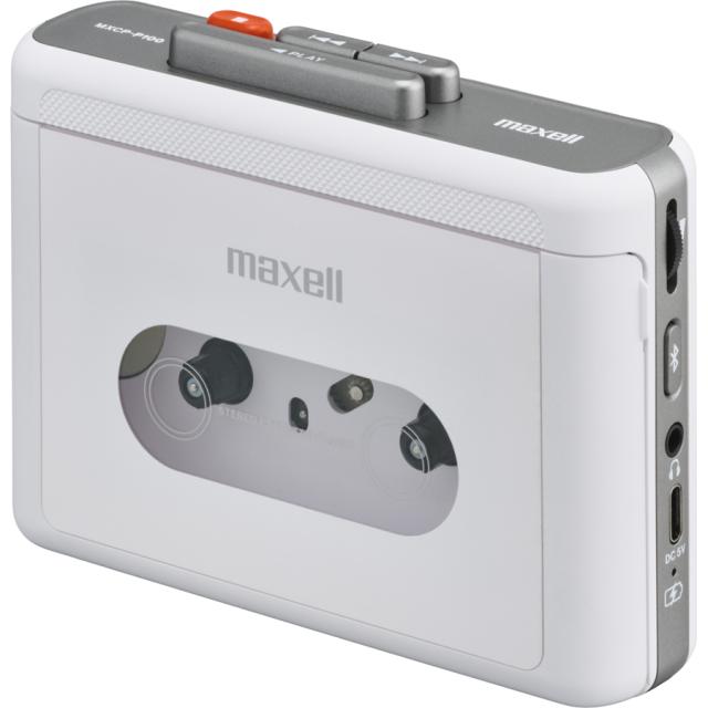 マクセル MXCP-P100SWH スピーカー付きBluetooth対応ポータブルカセットプレーヤー（ホワイト）maxell[MXCPP100SWH] 返品種別A_1