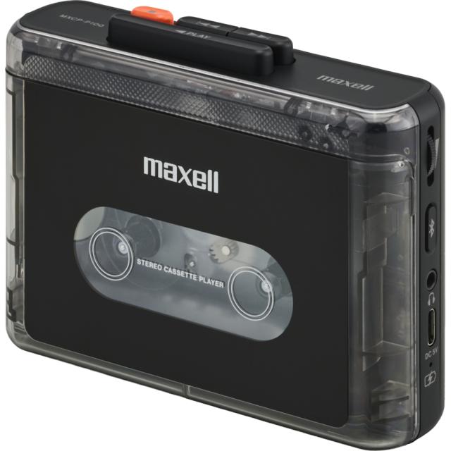 マクセル MXCP-P100SBK スピーカー付きBluetooth対応ポータブルカセットプレーヤー（ブラック）maxell[MXCPP100SBK] 返品種別A_1