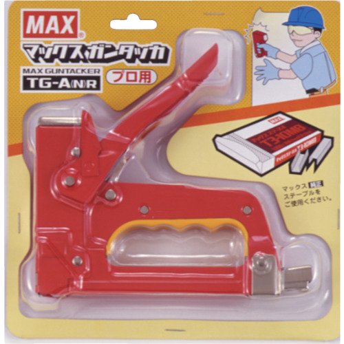 MAX TG-A -NR ガンタッカ T3ステープル用 レッド[TGANRMAX] 返品種別B