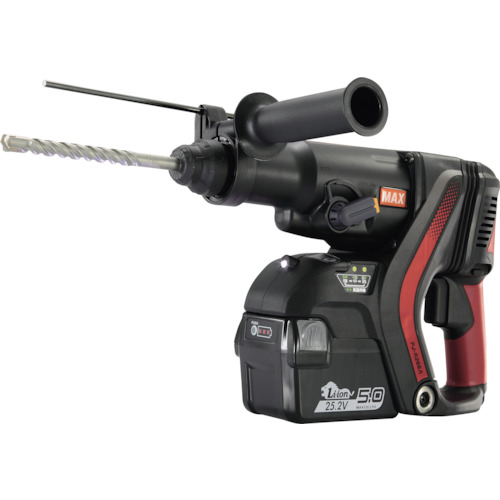 MAX PJ-R266A-B2C/2550A 25.2V 充電式ハンマドリル (電池パック(JP-L92550A)2個、急速充電器(JC-925A)付き)[PJR266AB2C2550A] 返品種別B