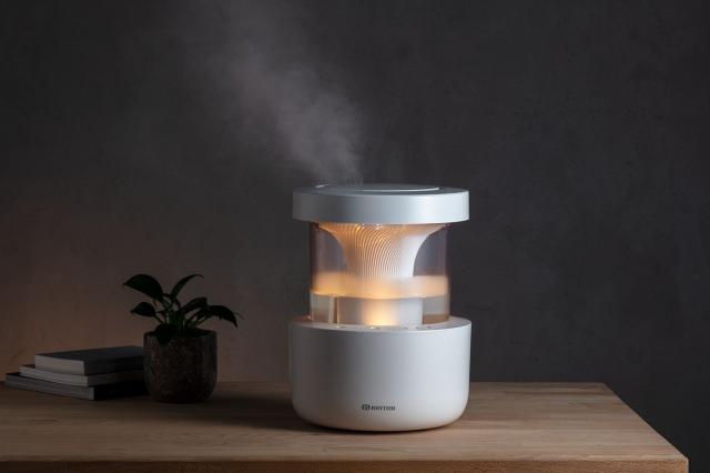 リズム 9YYA29RH08 超音波式加湿器（木造6畳まで/プレハブ洋室10畳まで ライトグレー)RHYTHM MIST 350[9YYA29RH08] 返品種別A_6