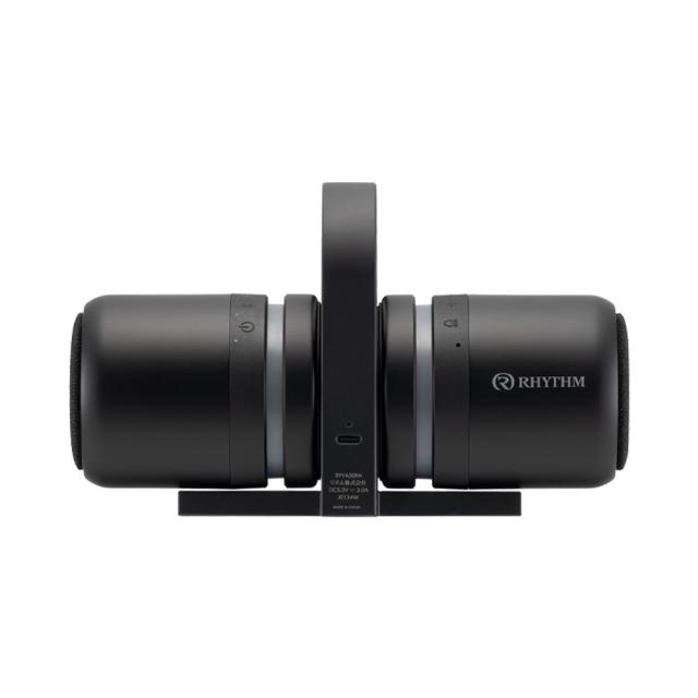 音楽的リズム 9YYA30RH02 雨合羽ポータブルシアタースピーカー（黒いこと）RHYTHM MAGSPEAKER DUO[9YYA30RH02] 返品カテゴリー化A