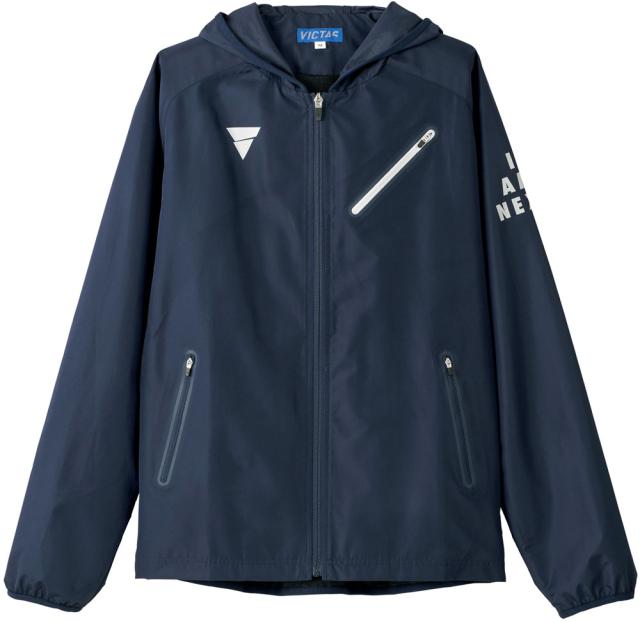 ヴィクタス 卓球 ユニセックス ウィンドブレーカージャケット V-BJ922（ネイビー・サイズ：4XL） VICTAS TSP-033165-6000-4XL返品種別A