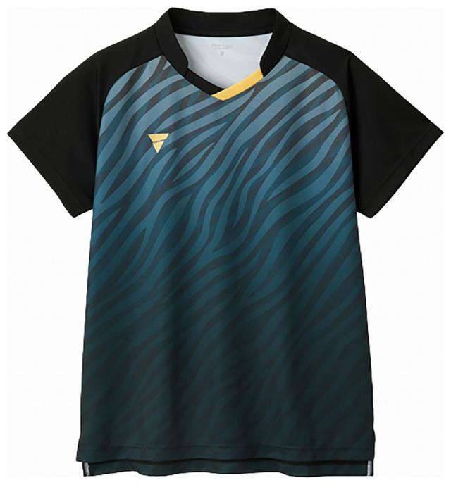 ヴィクタス TSP-512501-1000-3XL ユニセックス 卓球 ゲームシャツ V-GS501（ブラック・サイズ：3XL）VICTAS[TSP51250110003XL] 返品種別A