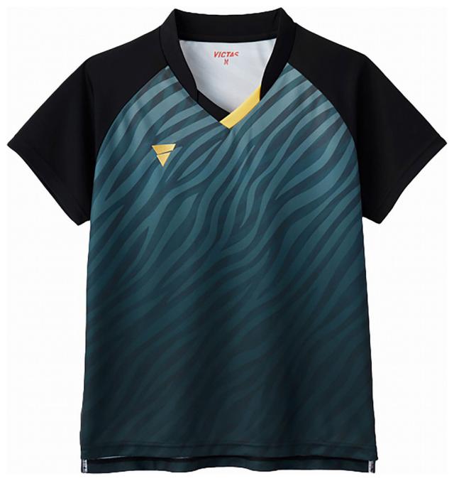 ヴィクタス TSP-512502-1000-2XL レディース 卓球 ゲームシャツ V-LGS502（ブラック・サイズ：2XL）VICTAS[TSP51250210002XL] 返品種別A