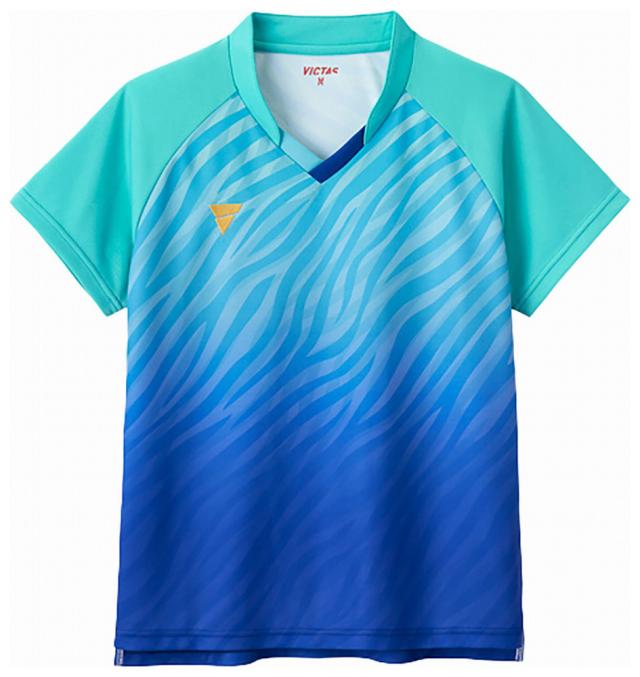ヴィクタス TSP-512502-5000-3XL レディース 卓球 ゲームシャツ V-LGS502（ブルー・サイズ：3XL）VICTAS[TSP51250250003XL] 返品種別A