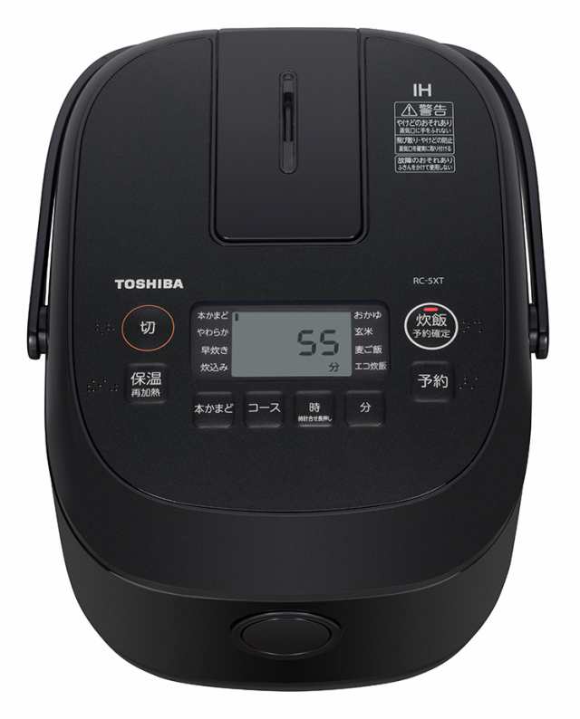 東芝 RC-5XT-K IHジャー炊飯器（3合炊き） ブラックTOSHIBA