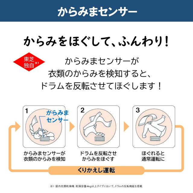 東芝 ED-60A4-W 6.0kg 衣類乾燥機TOSHIBA[ED60A4W] 返品種別A