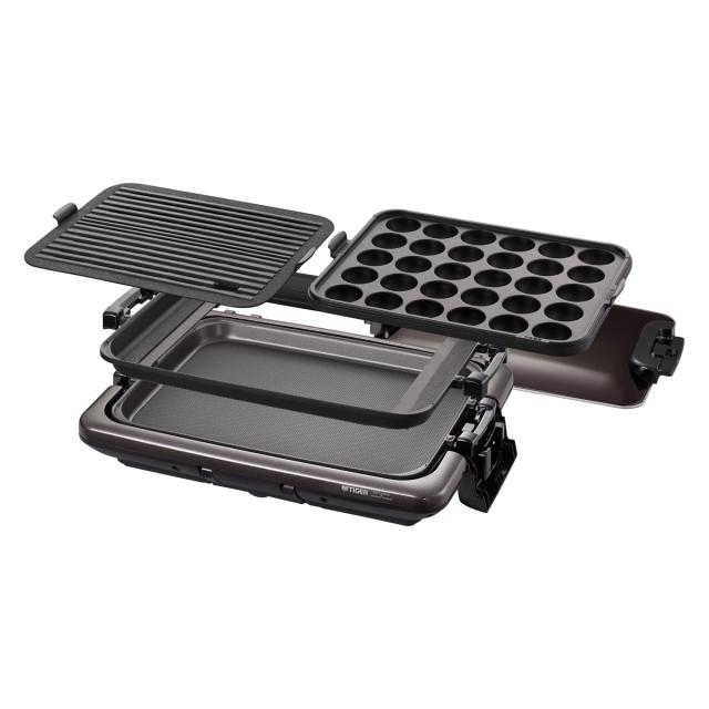 タイガー CRV-G301T ホットプレート　プレート3枚タイプ　ブラウンTIGER　これ1台[CRVG301T] 返品種別A