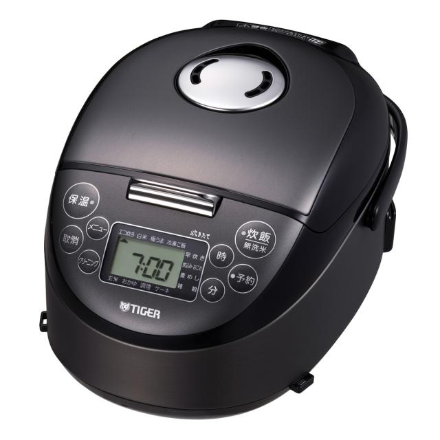 タイガー JPF-G055KL IH炊飯ジャー（3合炊き）　スチールブラックTIGER　炊きたて[JPFG055KL] 返品種別A
