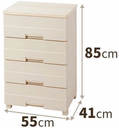 天馬 フィッツプラスイージー　幅55cm　4段（カプチーノ）110007713 FE5504カプチ-ノ返品種別A