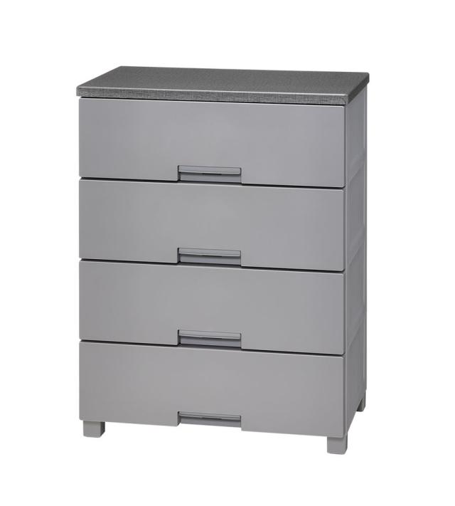 天馬 FCH6504GR フィッツチェスト6504 4段（グレー）Fitsチェスト ベーシック[FCH6504GR] 返品種別A