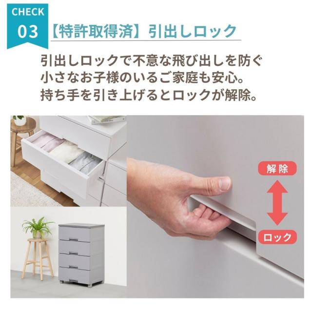 天馬 FCH6505GR フィッツチェスト6505 5段（グレー）Fitsチェスト ベーシック[FCH6505GR] 返品種別A_5