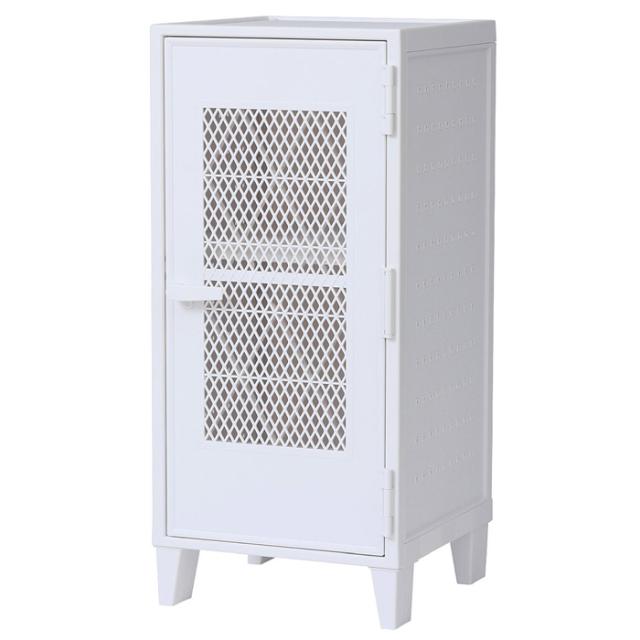 天馬 フィッツ　ペグキャビネット　ロッカー型収納ボックス　メッシュ扉（ホワイト） FPEGC-MESH-WH返品種別A