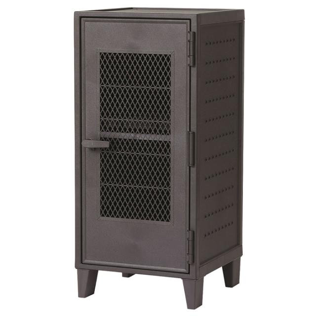 天馬 フィッツ　ペグキャビネット　ロッカー型収納ボックス　メッシュ扉（ダークグレー） FPEGC-MESH-DG返品種別A