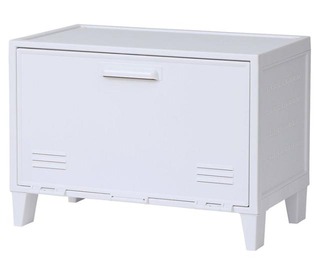 天馬 フィッツ ペグキャビネット　ロッカー型収納ボックス　ワイド（ホワイト） FPEGC-WIDE-WH返品種別A
