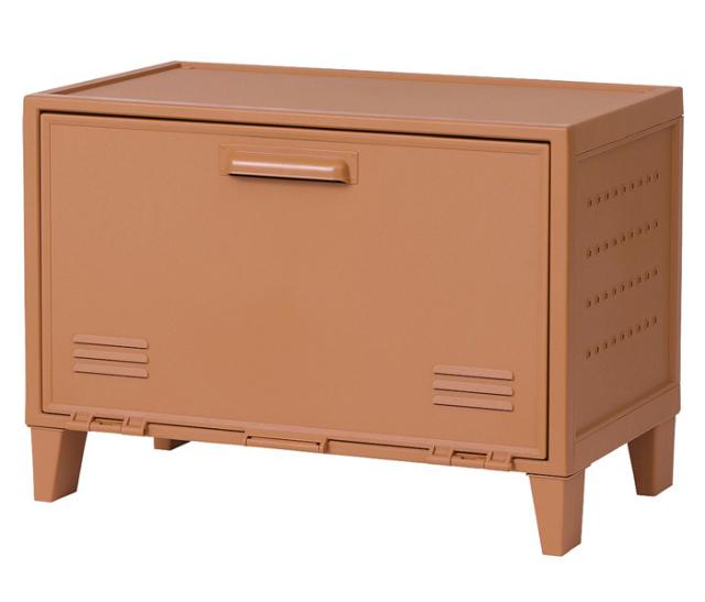 天馬 フィッツ　ペグキャビネット　ロッカー型収納ボックス　ワイド（オレンジ） FPEGC-WIDE-OR返品種別A