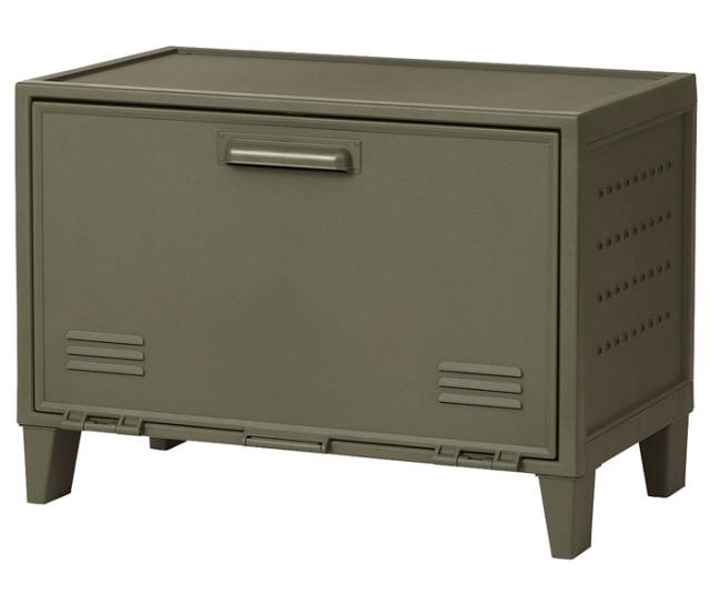 天馬 フィッツ　ペグキャビネット　ロッカー型収納ボックス　ワイド（グリーン） FPEGC-WIDE-GR返品種別A